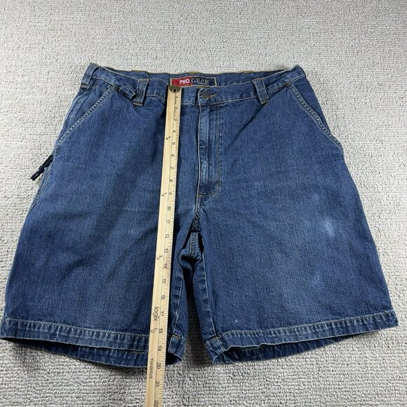 Pro Gear By Wrangler Denim Carpenter Shorts Blue Men’s Size 36 x  8 - Picture 3 of 6
